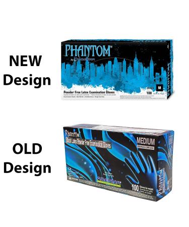 Adenna Phantom 6 mil Powder-Free Latex Gloves - Black, Medium, 100/Box - Buy Online on SooperMarket.com