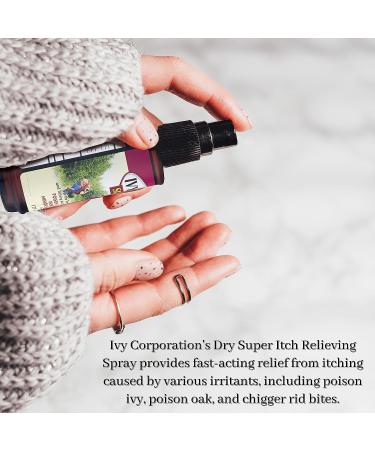 Ivy Corporation Dry Itch Relief Spray - Fast-Acting Relief from Poison Ivy Itching - 6 Fl Oz + Bonus Key Chain - Buy Online on SooperMarket.com
