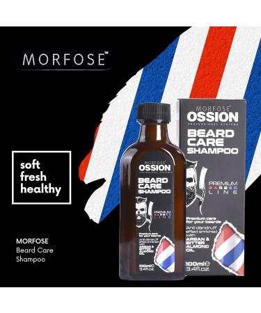 Morfose Ossion Beard Care Shampoo | Thicker Fuller Longer Beard | Reduces Itching & Redness - 100ml | International Shipping - Buy Online on SooperMarket.com