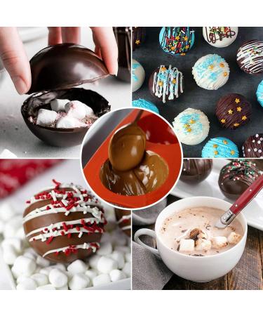 Bestylez 4 Pcs Medium Silicone Molds + Droppers for Hot Chocolate Bombs - 4 Pack, 6 Holes, 2 Inch - Buy Online on SooperMarket.com