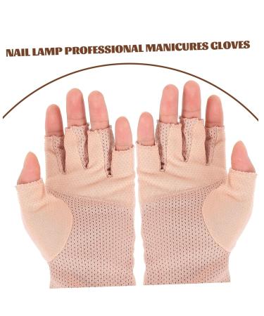 minkissy 1 Pair Golf Glove Gloves Nail Art Supplies Nail Art Accessory Accessories Radiation Protection Cotton - Buy Online on SooperMarket.com