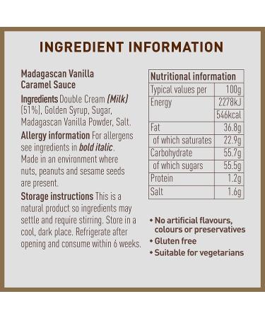 Joe & Sephs Madagascan Vanilla Caramel Sauce (3x230g) - Caramel Drizzle & Syrup for Ice Cream, Coffee, Baking & Pancakes - Buy Online on SooperMarket.com
