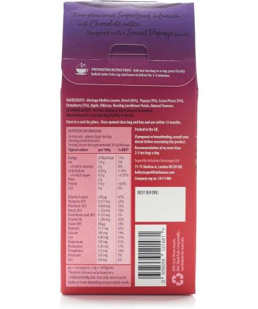 Superlife Infusions Moringa Infused Tea 15 Bags Chocolate Strawberry Sundae - Buy Online on SooperMarket.com