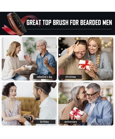 BFWood Boar Bristle Beard Brush - Premium Black Walnut Military Style - Buy Online on SooperMarket.com