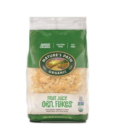 Nature’s Path Organic Gluten Free Fruit Juice Corn Flakes, 1.65 Lbs. Earth Friendly Package, Non-GMO, Fat Free, 26.4 Ounce (Pack of 6) Fruit Juice Corn Flakes - GF 26.4 Ounce (Pack of 6)