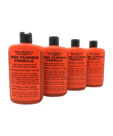Knoblochs Deer Hunter's & Trapper's Hide & Fur Tanning Formula Multi Pack 4