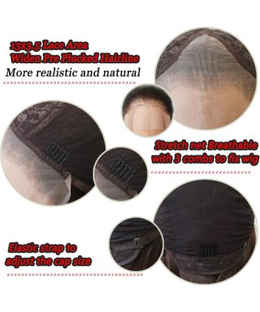 Orange Lace Front Wig - Long Straight Synthetic Hair for Black Women - Heat Resistant Fiber - Cosplay and Daily Wear - Buy Online on SooperMarket.com