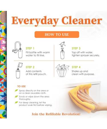 Truly Free Everyday Cleaner - Natural All-Purpose Spray & 2 Refills | Eco-Friendly Household Cleaning Supplies - Buy Online on SooperMarket.com