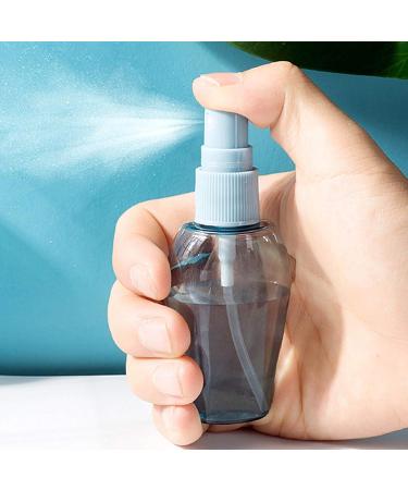 Rintal ZKSM Travel Bottles Set - 6 Empty Cosmetic Containers with Labels Funnel & Straw for Liquids - Perfect for Water & Emulsions (Blue & Transparent) - Buy Online on SooperMarket.com