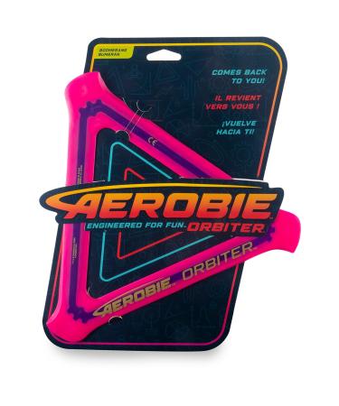 Aerobie 325972 11-1/2" Orbiter Boomerang - Orange Yellow Magenta