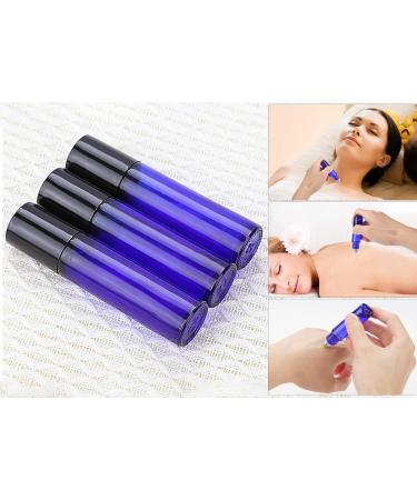 Roll on Glass Bottles for Essential Oil Pack of 6 Blue Roll On Oil Bottle Empty 10 ml Rollon Bottles for Oils with Stainless Steel Roller Ball Essential Oils Roll On for Essential Oils Lotions  - Buy Online on SooperMarket.com