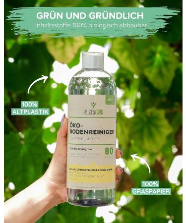 Heldengr n KO Floor Cleaner for Moped Robot - Yuzu & Lemongrass | Streak-Free Quick-Drying 1L - Premium Robot Cleaning Agent - Buy Online on SooperMarket.com