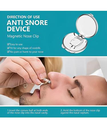 6PCS Silicone Magnetic Anti Snoring Nose Clip - Stop Snoring & Enjoy Quieter, Restful Sleep - Buy Online on SooperMarket.com