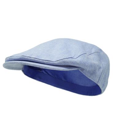 Borges & Scott The Sammy  Irish Linen Flat Cap Large Summer Blues
