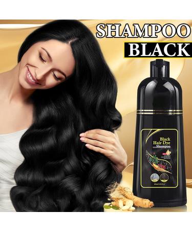 Instant Black Hair Dye Shampoo - 3 in 1 Color & Care for Gray Hair | Moisturizing & Long Lasting Repair - 100ml for Men & Women - Buy Online on SooperMarket.com