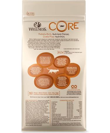 Wellness CORE Grain-Free Dry Cat Food - Turkey & Chicken Recipe, High Protein, Natural, 5lb - Buy Online on SooperMarket.com