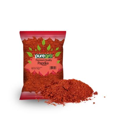Puregro Paprika 60 Asta 1kg | Paprika | All Purpose Seasoning Spice | Ground Paprika | Paprika Powder | 1kg | Premium Quality | 60 ASTA