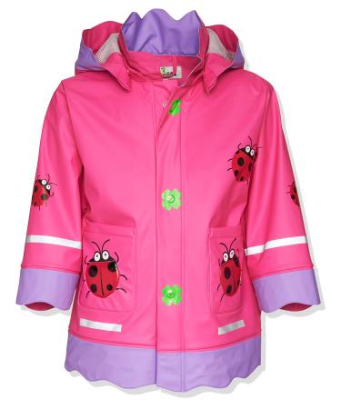 Playshoes Unisex Kid's Regenjacke Wind and Waterproof Raincoat Rainwear 92 Lucky beetle
