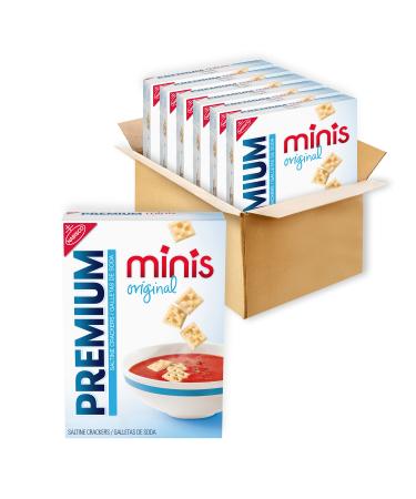 Premium Original Mini Saltine Crackers, 6 - 11 oz Boxes