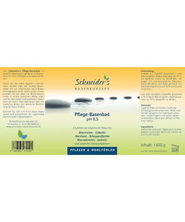 Schneider's Care Base Bath 2800g - Detox & Deacidification Wraps | Ideal for Foot Baths - Buy Internationally - Buy Online on SooperMarket.com