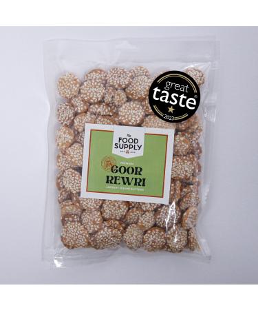The Food Supply Jaggery Sesame Buttons Protein Buttons Great Taste Award Winner 2023 - Made out of 100% pure natural Jaggery Sesame - Gulten Free - Vegan & Vegetarian Friendly - 200g JAGGERY REWRI (POUCH) 200G