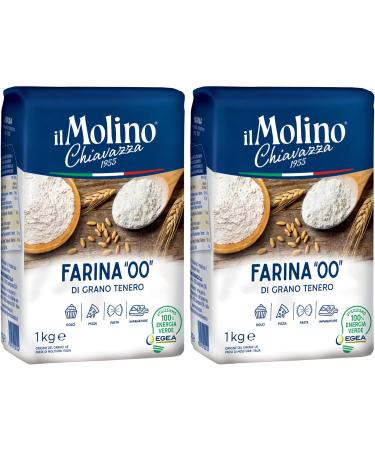 il Molino Chiavazza Type 00 Soft Wheat Flour 1kg - Pack of 2 - Multipurpose Flour | Ideal for Cakes Breads Pizza & Fresh Pasta 1.00 kg (Pack of 2) - Buy Online on SooperMarket.com