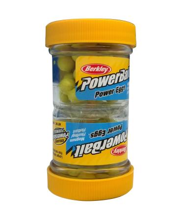 Berkley PowerBait Power Eggs Floating Magnum Chartreuse - Original Scent, 1 Pack