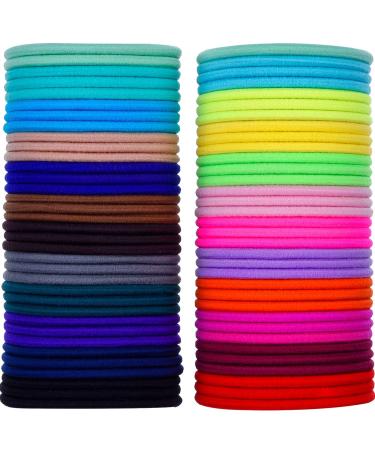 69pcs 3mm multicolor hair band no metal elastic soft