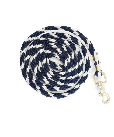Lead rope for horse - tie rope in various stylish designs lead rope tie rope for pony donkey goat (blue)
