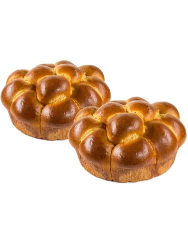 Pull-Apart Challah Bread | Kosher | Traditional Challah for your Holiday or Shabbat Table | 19 oz Per Challah Bread | Sterns Bakery 2 Challah Breads Per Pack(Pull Apart Challah Bread)