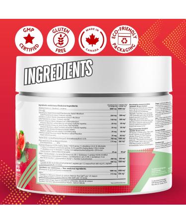 Shop Sante Pre Workout Plus Stim-Free Caffeine-Free EAA/BCAA with L-Arginine Acetyl-L-Carnitine & L- Citruline Amino Acid Supplement 50 Servings Strawberry-Watermelon - Buy Online on SooperMarket.com