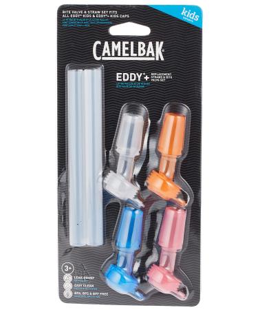 CamelBak eddy+ Kids 4-pack, Bite Valve & Straws, Multi Color