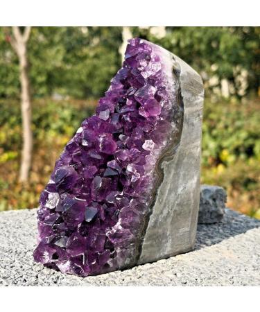 Natural Amethyst geode Quartz Cluster Crystal Specimen Reiki Stone kaixun (Size : 400g) - Buy Online on SooperMarket.com