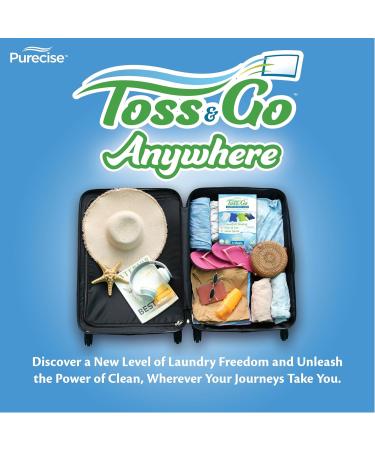 Eco-Friendly Toss & Go Laundry Detergent Sheets Lightweight Travel-Friendly Powerful Cleaning for 60 Loads (Pack of 6 - Buy Online on SooperMarket.com
