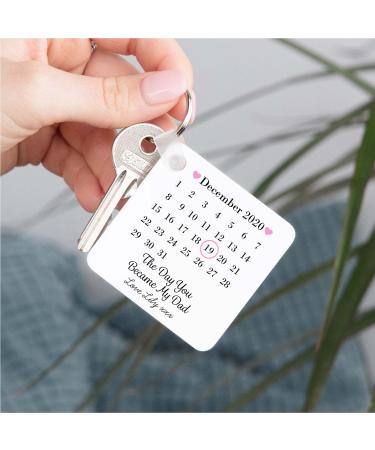 Personalised Drifting Ducks Keyring - Father's Day/New Baby Gift - Date You Became My Dad Keepsake - Buy Online on SooperMarket.com