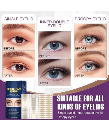 Invisible Double Eyelid Lifter Strips | Waterproof Eyelid Tape with Fork Rods & Tweezers - Buy Online on SooperMarket.com