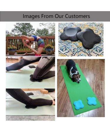 Sunflower Home 2 Pack Extra Thick Yoga Knee Pad Cushion for Knees, Elbows, Wrist, Hands & Head - Black - Buy Online on SooperMarket.com