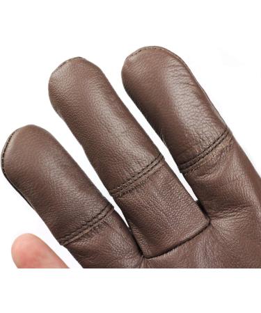 Handmade Leather X-Large Brown Three Finger Archery Glove - Striker Bows - Buy Online on SooperMarket.com