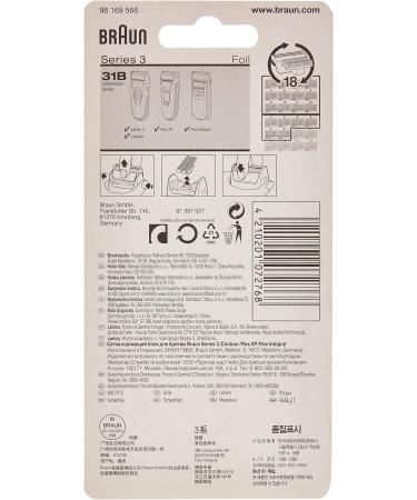 Buy Braun Electric Shaver Replacement Foil 31B - Compatible with Flex XP & Integral Shavers - Black 31B Single - Buy Online on SooperMarket.com