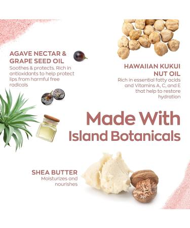 Hanalei Lip Treatment Bundle (Rose & Sand) | Moisturizing Lip Care with Kukui Oil, Shea Butter, Agave, and Grapeseed Oil - Cruelty-Free & Paraben-Free - Buy Online on SooperMarket.com
