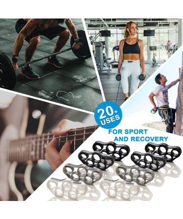 Finger Strengthener Hand Resistance Bands - Improve Grips Performance with 8pcs Finger Exerciser for Grip Strength Trainer and Muscle Exercises (4 Levels 6.6lb, 8.8lb, 11lb, 13.2lb) - Buy Online on SooperMarket.com