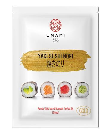 Umami Seaweed Nori Gold Quality for Sushi - 50 Sheets - (140gr)