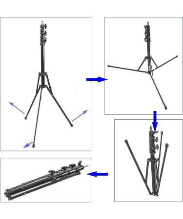 Phocus 6.8ft Compact Portable Light Stand for Photography & Video Lighting - Buy Online on SooperMarket.com