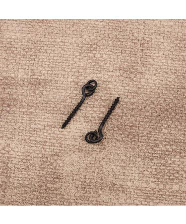 100 Pcs 15mm Fishing Bait Screws - Round/Oval Connection Loop for Carp Fishing - Accessories in Matt Black - Buy Online on SooperMarket.com