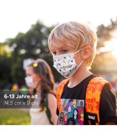 Buy Hard 50x Medical Mouth Protection Masks - CE Certified Type IIR 99.78% BFE Small Size Unicorn Design - Buy Online on SooperMarket.com