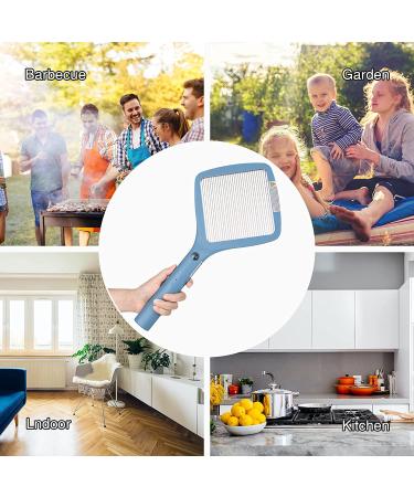 Mafiti Electric Fly Swatter - Rechargeable Bug Zapper Racket in Blue | Indoor Outdoor Fly Killer & Mosquito Zapper for Camping - Buy Online on SooperMarket.com