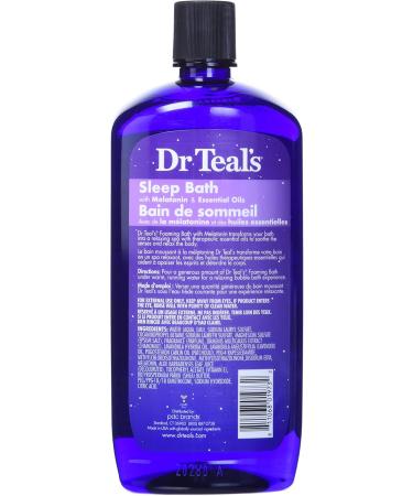 Dr Teal's eucalyptus & spearmint foaming bath 1000 Milliliter & Melatonin Seep Bath| Foaming Bath With Pure Epsom Salt 1000 ml. Foaming Bath + Seep Bath - Buy Online on SooperMarket.com