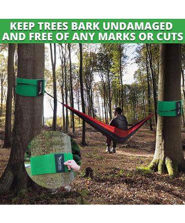 NA Tree Protector Kit for Slacklines - 60 x 6 Tree Guards - Non-Slip Felt Wraps with Anti-Slip Straps - Outdoor Tree Wear for Ziplines, Hammocks, Slackline - Green - Buy Online on SooperMarket.com