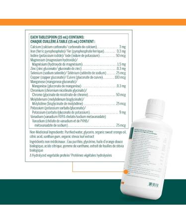 Genestra Brands - Colloidal Multi Mins Liquid - Multi Mineral Formula to Support Good Health and Thyroid Function - 1000 ml Liquid - Natural Orange Flavour - Buy Online on SooperMarket.com