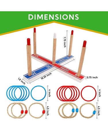 JOYIN Ring Toss Games for Kids and Adults - Fun Family Yard Game for Indoor & Outdoor Fun - Buy Online on SooperMarket.com